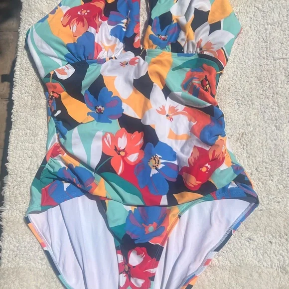 Anne Cole One Piece Womens Swimsuit Size 12 - NEW - Picture 3 of 6